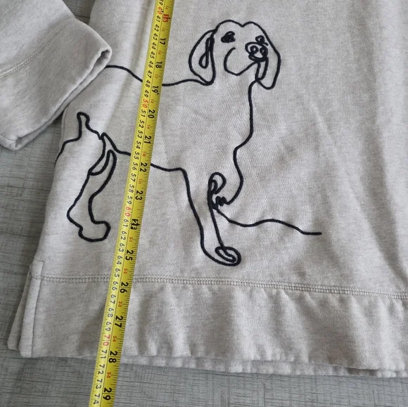 Talbots CREWNECK SWEATSHIRT - EMBROIDERED DOG Size 3X - Picture 3 of 8